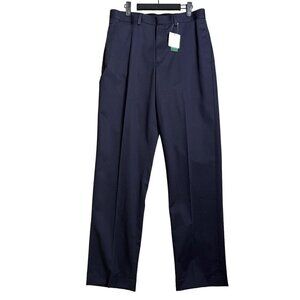 L.L. Bean Men's Navy Blue Wrinkle Free Chino's 100% Cotton Classic Fit SZ 33 NWT